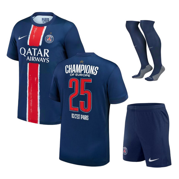 Camiseta Paris Saint Germain 1ª Niño Champions of Europe 2025